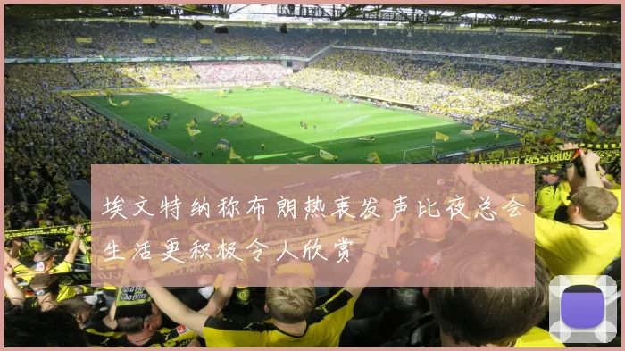 埃文特纳称布朗热衷发声比夜总会生活更积极令人欣赏